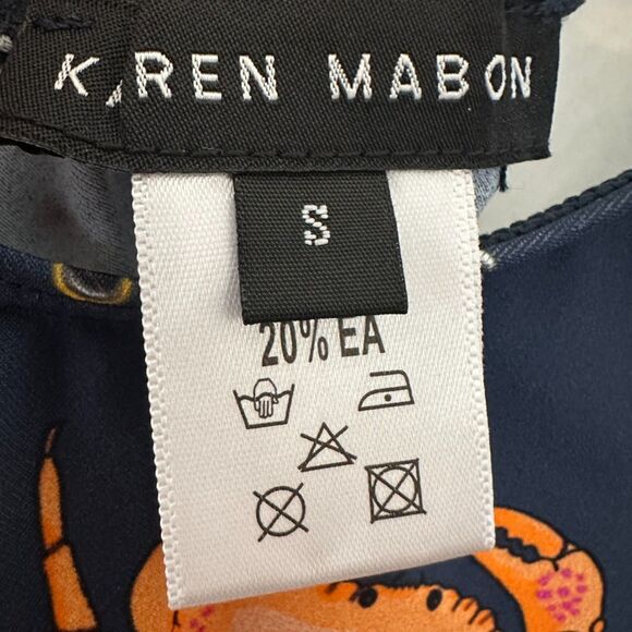 Anthropologie Karen Mabon Mermaid  Zodiac Low Back One Piece Swimsuit Size Small - Picture 7 of 8